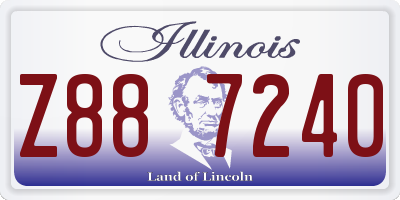 IL license plate Z887240