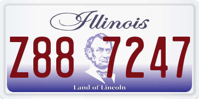 IL license plate Z887247