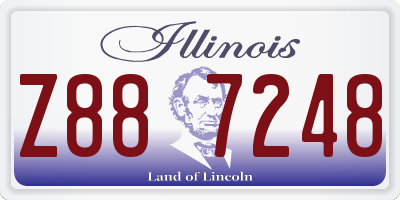 IL license plate Z887248