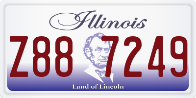IL license plate Z887249