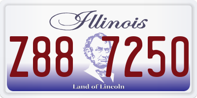 IL license plate Z887250