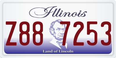 IL license plate Z887253