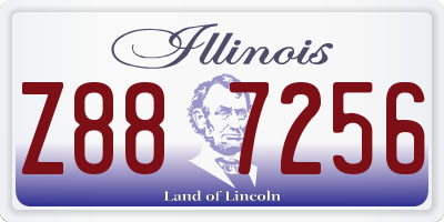 IL license plate Z887256