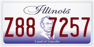 IL license plate Z887257