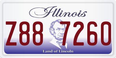 IL license plate Z887260