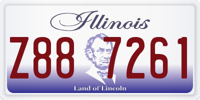 IL license plate Z887261