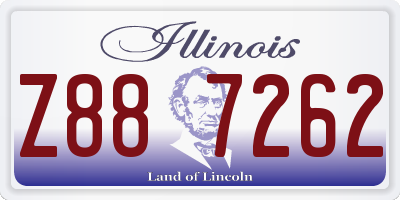 IL license plate Z887262