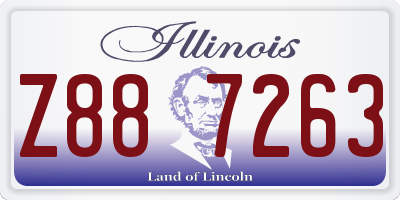 IL license plate Z887263
