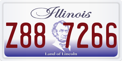 IL license plate Z887266