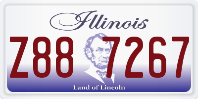IL license plate Z887267