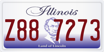 IL license plate Z887273
