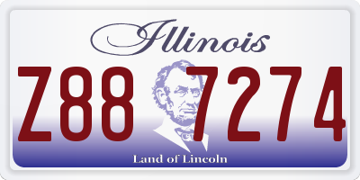 IL license plate Z887274
