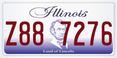 IL license plate Z887276