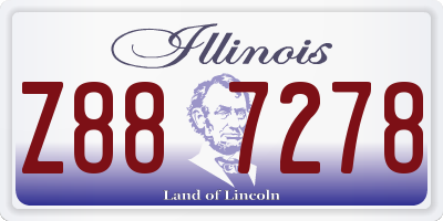 IL license plate Z887278