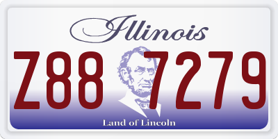 IL license plate Z887279