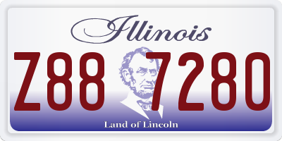 IL license plate Z887280