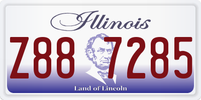 IL license plate Z887285