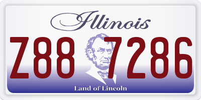 IL license plate Z887286