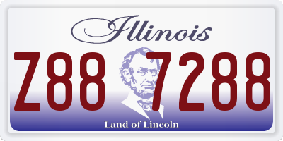 IL license plate Z887288