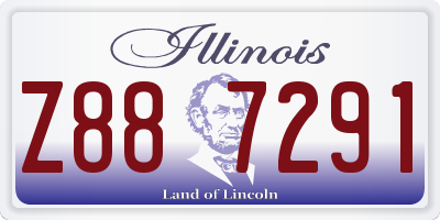 IL license plate Z887291