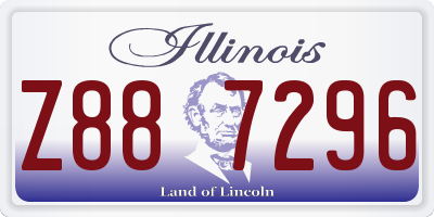 IL license plate Z887296