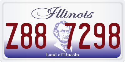 IL license plate Z887298