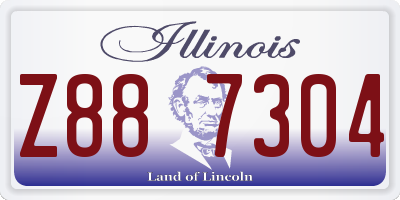IL license plate Z887304