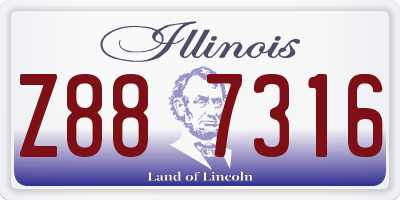IL license plate Z887316