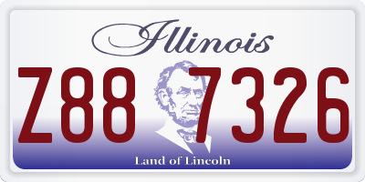 IL license plate Z887326
