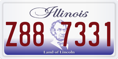 IL license plate Z887331
