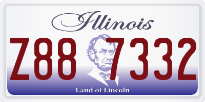 IL license plate Z887332