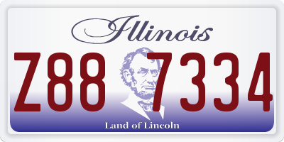 IL license plate Z887334