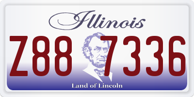 IL license plate Z887336