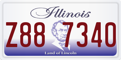 IL license plate Z887340