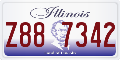 IL license plate Z887342