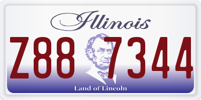 IL license plate Z887344
