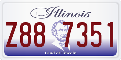 IL license plate Z887351