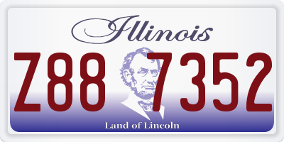 IL license plate Z887352