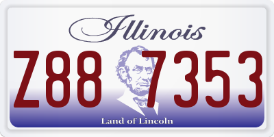 IL license plate Z887353