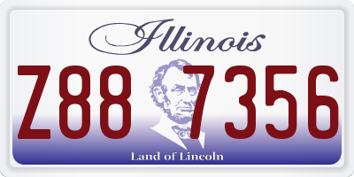 IL license plate Z887356