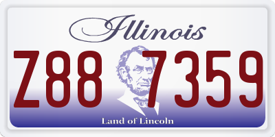 IL license plate Z887359