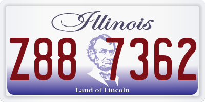 IL license plate Z887362