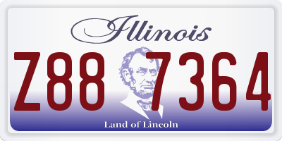 IL license plate Z887364