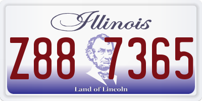 IL license plate Z887365