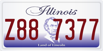 IL license plate Z887377