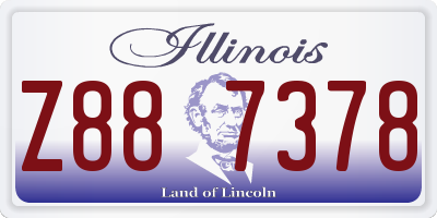 IL license plate Z887378