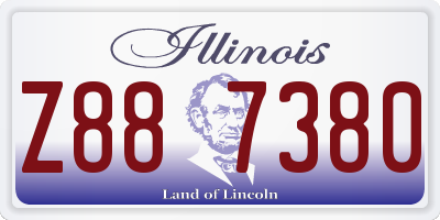 IL license plate Z887380