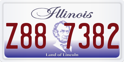 IL license plate Z887382