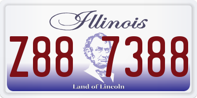 IL license plate Z887388