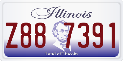 IL license plate Z887391